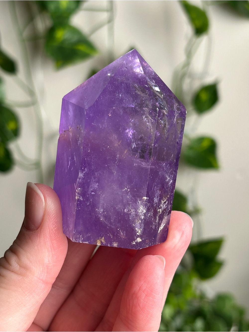 Polished Amethyst Point A